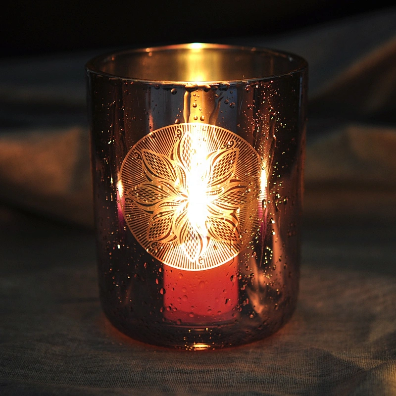 Wedding table centerpieces high Glass tealight candle jars