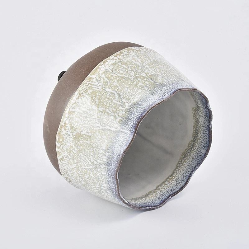 Matte ceramic candle holder scented candle tin party decoration