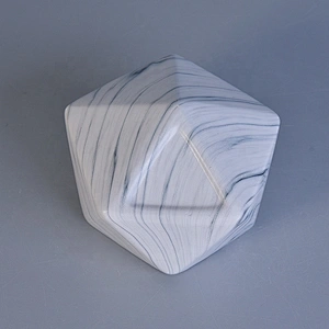 200ml Geometric ceramic candle jar scented candle vessel home decoration