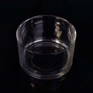 Wholesales large clear glass candle holders home decoration