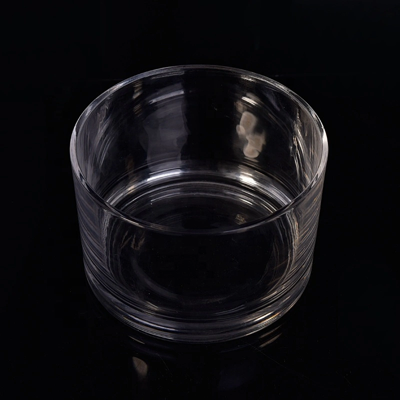 Wholesales large clear glass candle holders home decoration