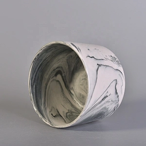 Cylinder hurricane ceramic candleholder for home decor