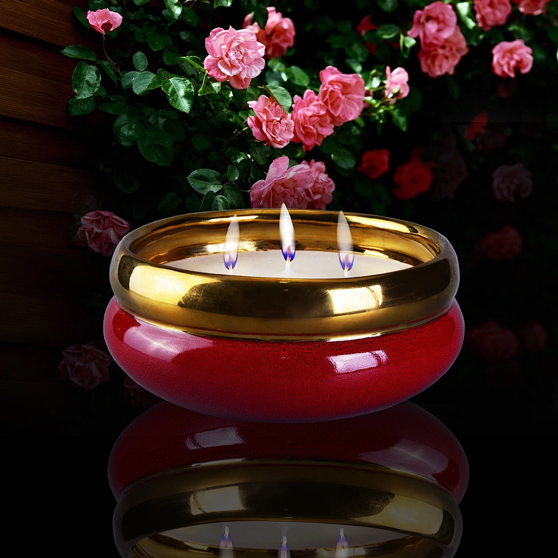 Wholesales Sunny tealight large ceramic candle container home decor