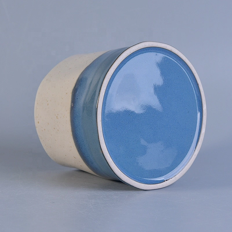Iridescent handmade glazed ceramic candle jars tealight candle holders home decoration factory