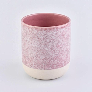 10oz ceramic jars with colorful glazing for candle making