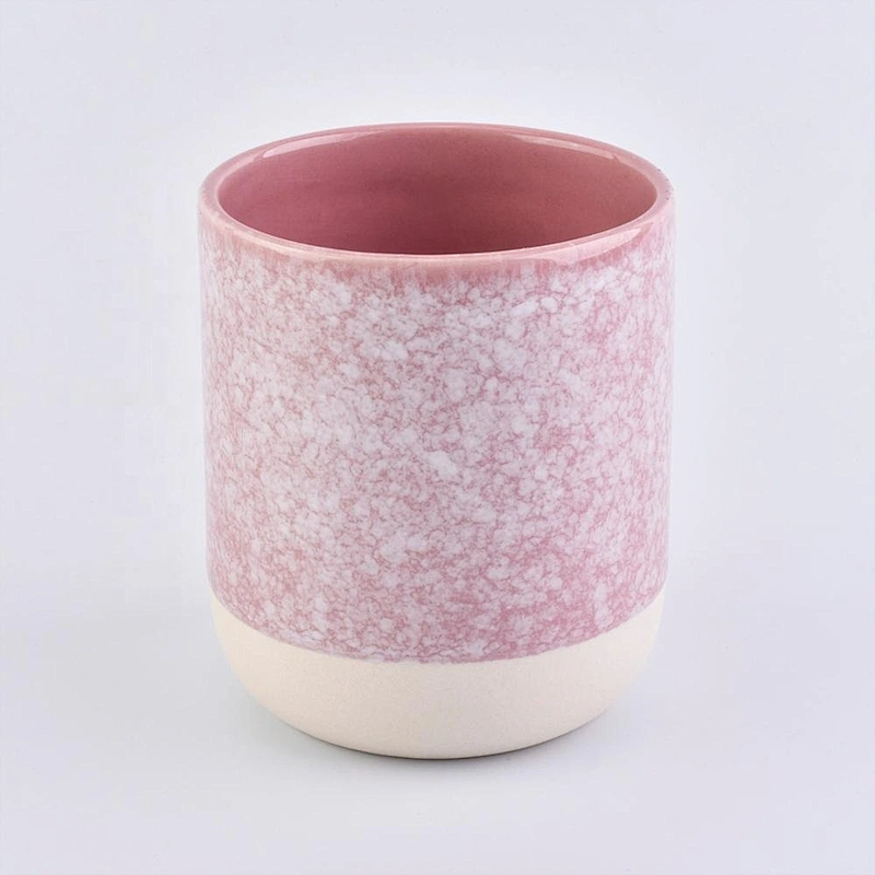 10oz ceramic jars with colorful glazing for candle making