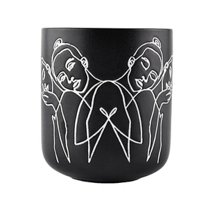 white ceramic candle jars in 8oz 10oz 12oz 14oz