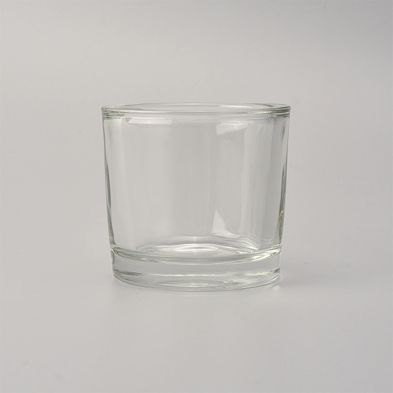 votive candle holder thick wall clear small candle jar 3oz