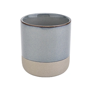 color glazed ceramic candle vessel curved bottom candle jar 12oz