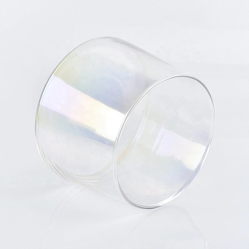 Clear customized candle vessel glass candle jar wedding centerpieces wholesales