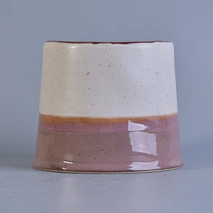 Empty glazed ceramic tealight scented candle holders home decoration in bulk