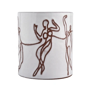 10oz cylinder ceramic candle jars wholesale