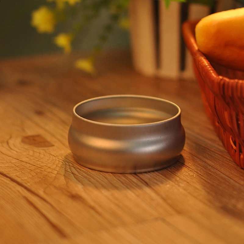 Home decoration silver Metal Candle tins with lid