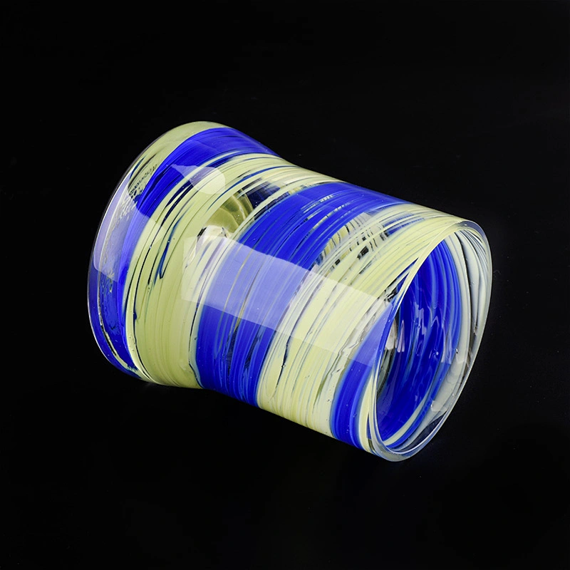 395ML Glass Candle Jar for Decor Blue