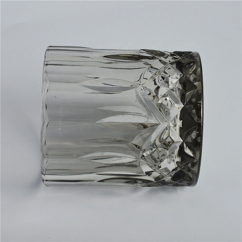 10oz 12oz 14oz Wholesales tealight Luxury black crystal glass candle holder