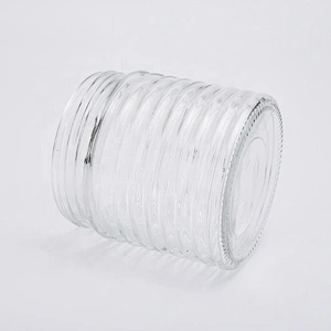 Transparent machine press candle container votives glass candles jar kitchen decoration use