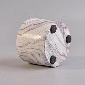 Cylinder cement candle vessel custom candle jar supplier