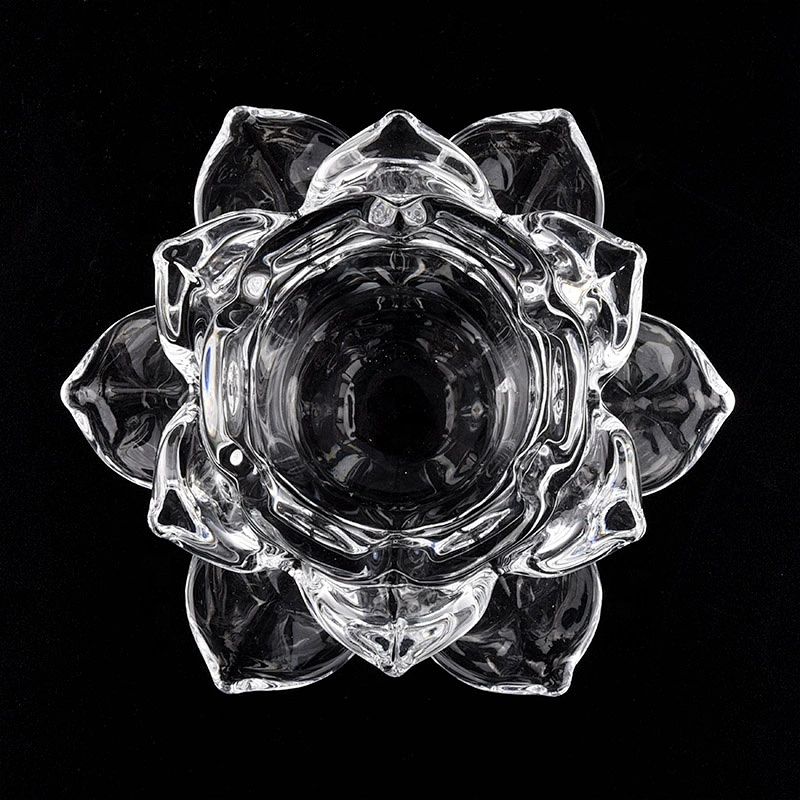 Wholesales geometric crystal luxury glass candle holder