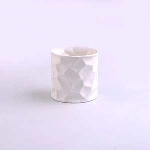 290ml Pure White Ceramic Candle Holder Wedding Decoration