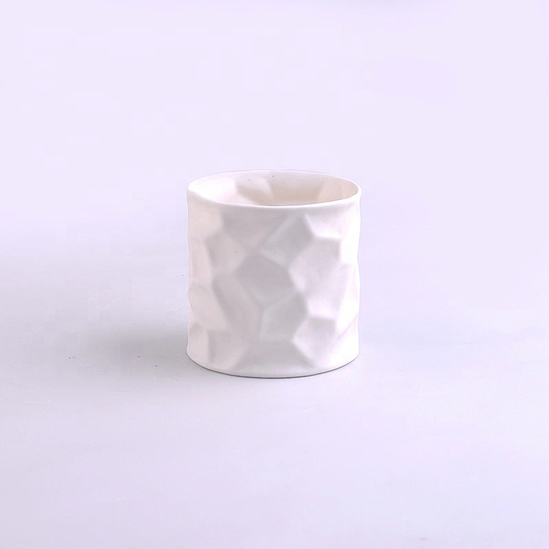 290ml Pure White Ceramic Candle Holder Wedding Decoration