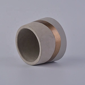 400ml Grey cement candle vessel handmade painting candle jar party decoration