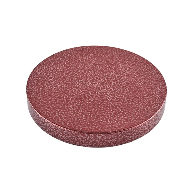 Bulk round pink Custom logo metal cover for candle jars