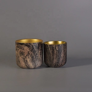 Luxury handmade painted ceramic candle jar wholesales