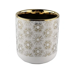 decorative ceramic candle jars for Christmas