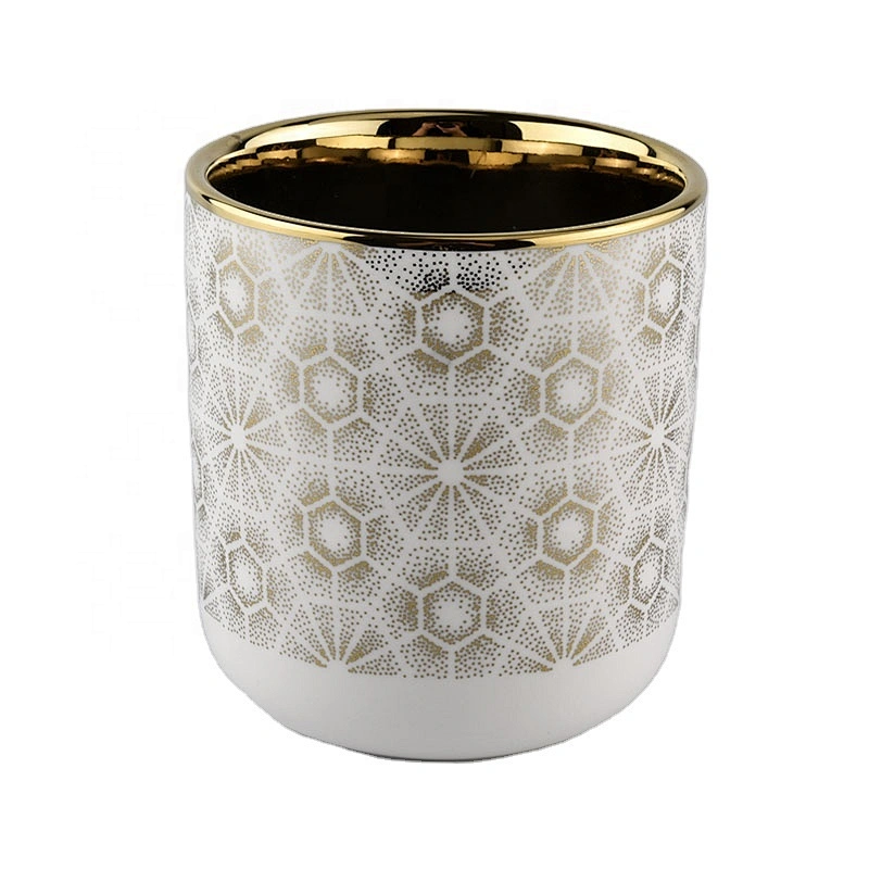 decorative ceramic candle jars for Christmas