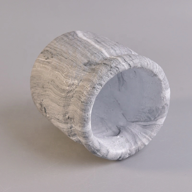Round cement candle holder custom wholesales