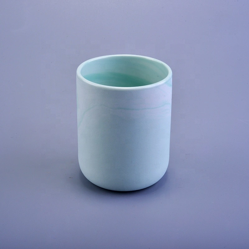 Hurricane ceramic candle jar handmade wholesales