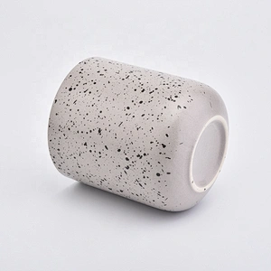 Colored cylinder glazed ceramic candle jar tealight ornate candle holders home decorative