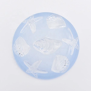 Coast glass candle jar with lids light blue home decoration wholesale