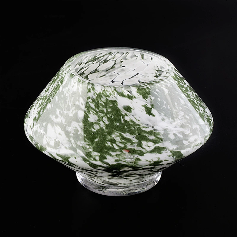 unique candle jars green glass candle jar glossy surface