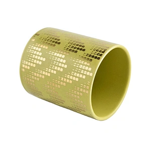 Sunny design Luxury custom gold ceramic candle holder containers 10oz