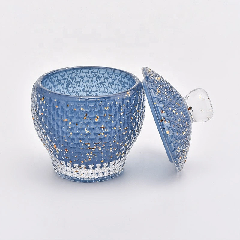 170ML Luxury Glass Candle Jar Holder with Lid