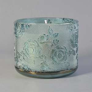 Sunny large decorative empty luxury scented rose 11oz candle jar