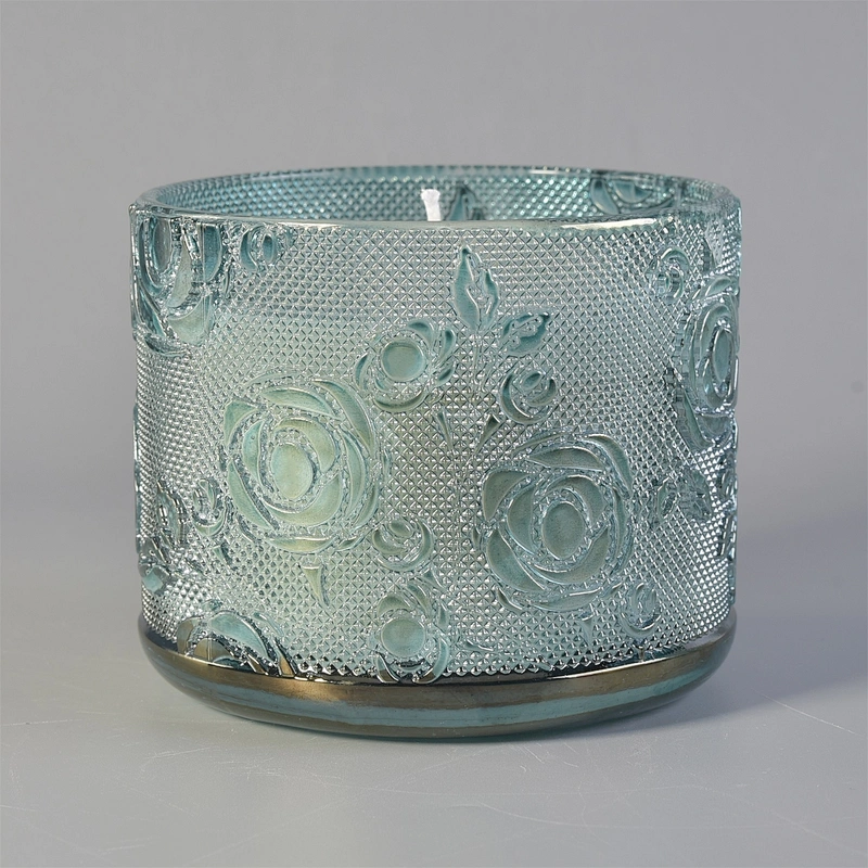 Sunny large decorative empty luxury scented rose 11oz candle jar