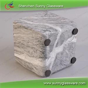 Square concrete candle containers votive candle jar wholesales