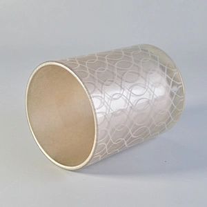 Hot sales tealight custom cylinder glass holder for candle making