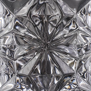 Wholesale cylinder glass snowflake embossed candle  holders home decoration