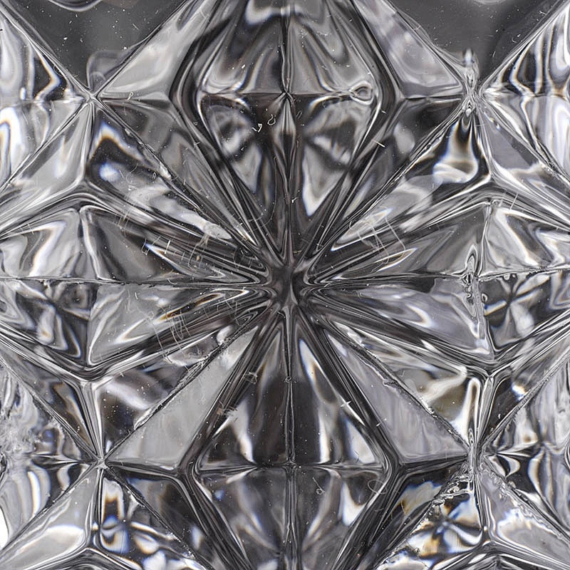 Wholesale cylinder glass snowflake embossed candle  holders home decoration