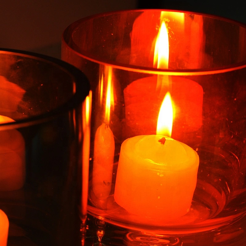 Sunny luxury decorative tealight crystal glass candle jar 6oz 8oz 10oz