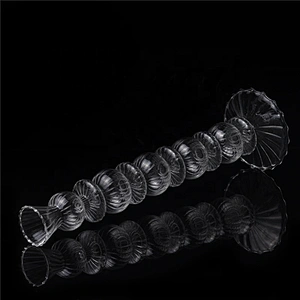 Wholesales clear glass candlestick borosilicate candle holder home decoration