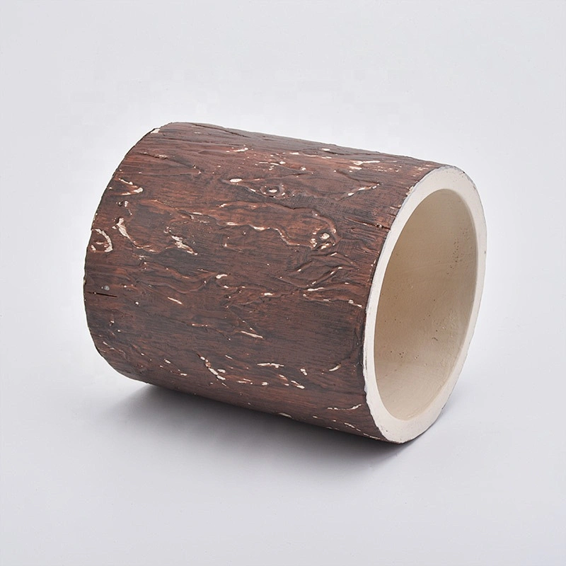 12oz Barky Concrete Candle Jar Cement Holder for Soy Wax Home Decor Wholesales