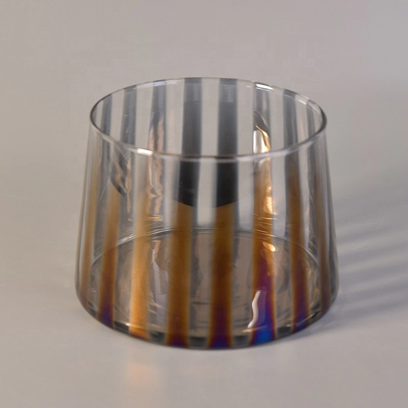 Personalized Glass Candle container dome candle Holder soy wax