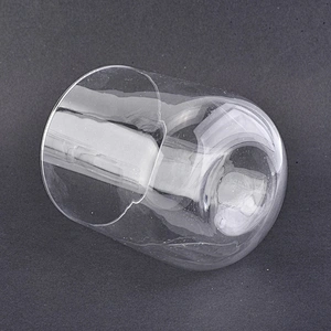 13oz Round Base Clear Glass Candle Jars Home Decor