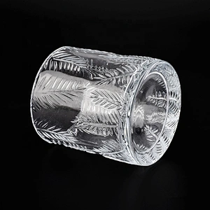 Transparent table glass candle cup tea light candle jar empty supply