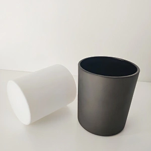 white and black votive glass candle holders cylinder glass vessels