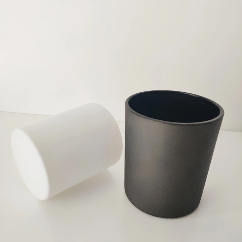 white and black votive glass candle holders cylinder glass vessels
